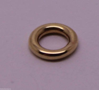 9ct or 18ct Yellow/White/Rose Gold SOLDERED JUMP RING MANY SIZE 2pk/5pk