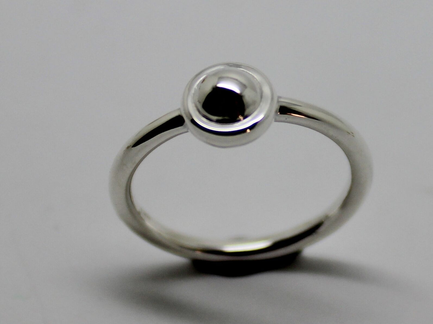 Kaedesigns New Solid Genuine 925 Sterling Silver 4mm Half Ball Ring