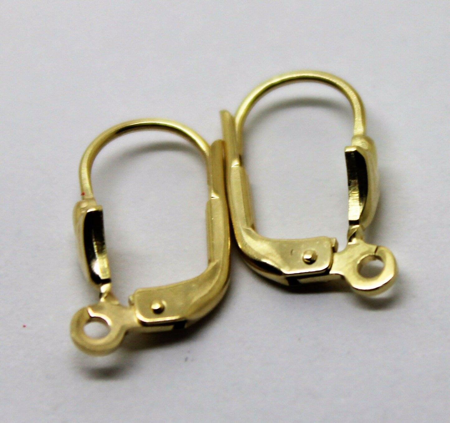 Genuine New 9ct Yellow Gold 375 14mm Continental Earclip Clip Hooks