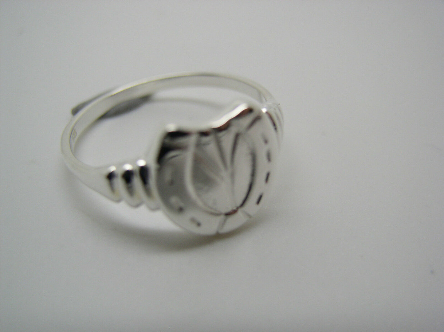 Genuine Large Genuine Sterling Silver Lucky Horse Shoe Ring - Choose your size - 247