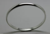 Genuine Full SOLID Sterling silver 4mm wide baby bangle 46mm outside diameter