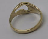 KAEDESIGNS NEW Size 6.5 / N Genuine Solid 9ct yellow gold initial C ring