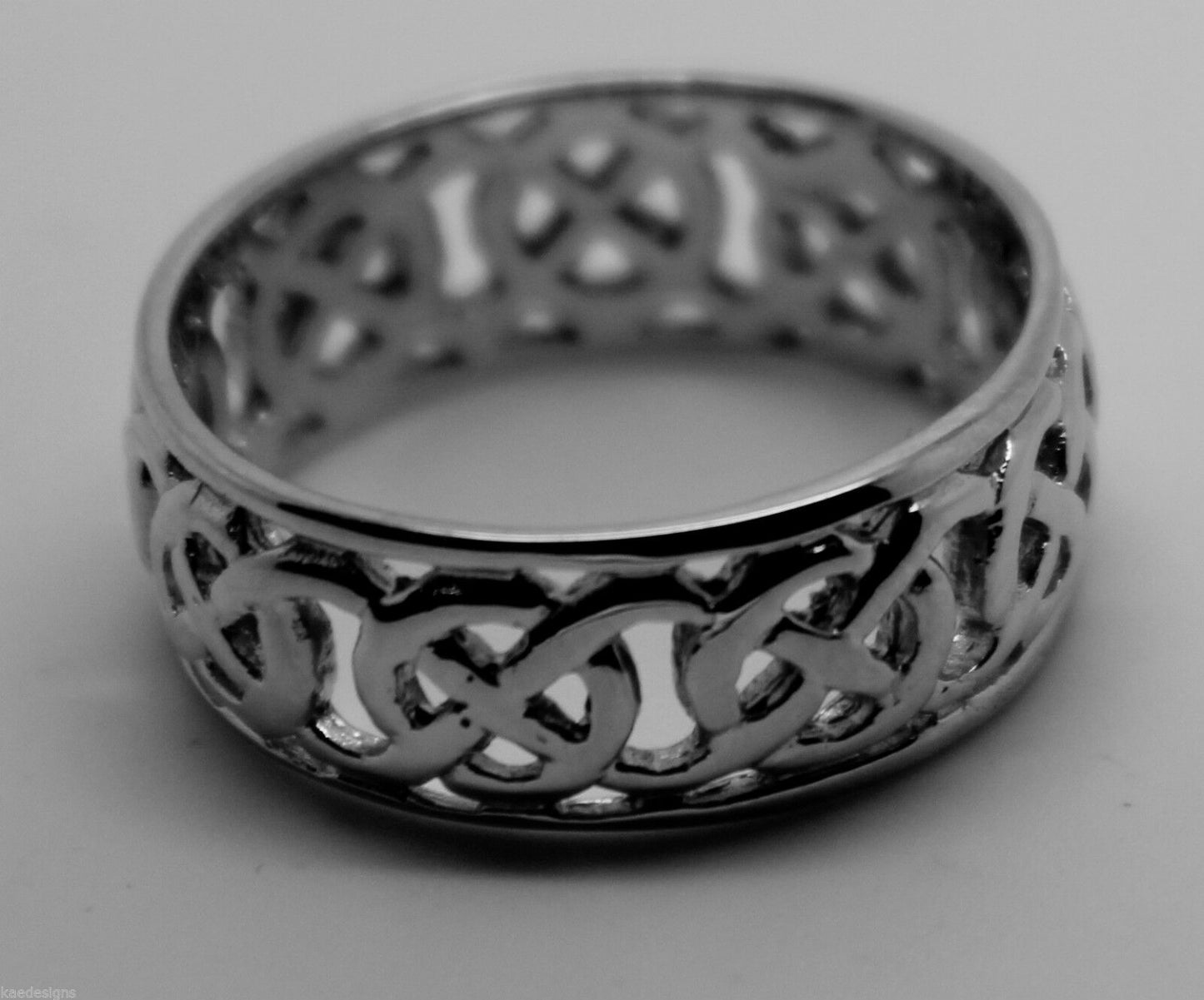 Kaedesigns New Sterling Silver 925 Large Heavy Wide Celtic Ring In Your Size 223