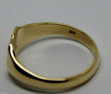 Genuine Heavy 375 Solid 9ct 9k White Or Rose Or Yellow Gold Shield Signet Ring
