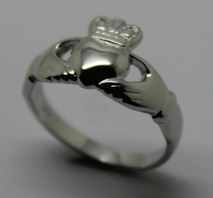 Genuine 9ct 375 Solid Yellow, Rose or White Gold Claddagh Celtic Friendship Ring In Your