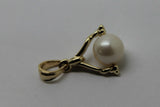 Kaedesigns New 9kt 9ct Yellow, Rose or White Gold 7mm White Pearl Ball Pendant