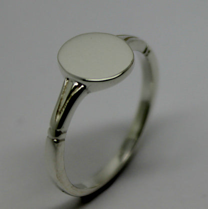 Genuine Size P 1/2  Solid Sterling Silver 925 Oval Signet Ring