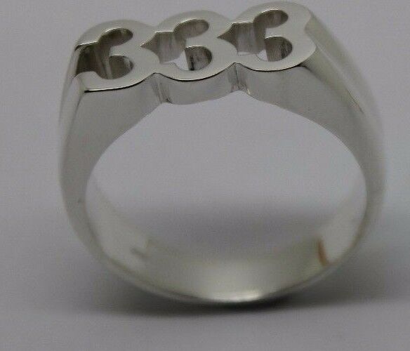 Kaedesigns, Custom Made Sterling Silver Large Ring With Your Choice Of 3 Numbers