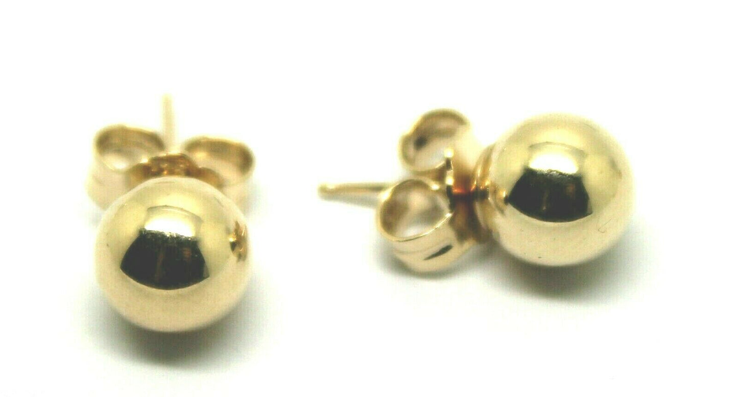 New Kaedesigns Genuine 14ct Solid Yellow Gold 6mm Stud Ball Earrings