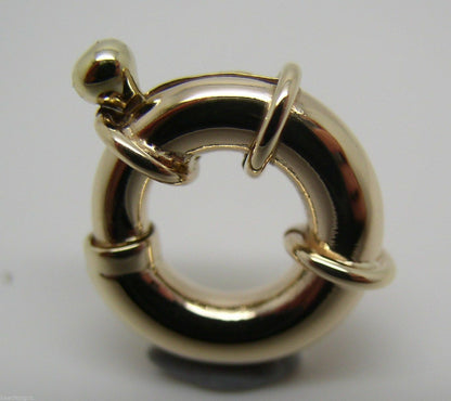 Genuine New 9ct Yellow or Rose or White Gold Bolt Ring Open Clasp 11mm, 13mm,15mm, 18mm or 20mm