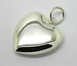 Genuine New Sterling Silver 925 Medium Bubble Heart Pendant