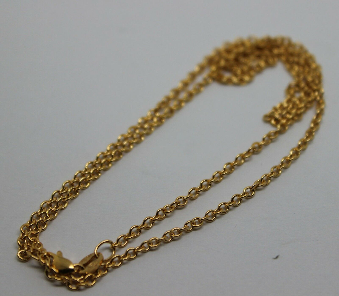 9ct Yellow Gold Belcher Cable Chain Necklace 46cm 3.53grams