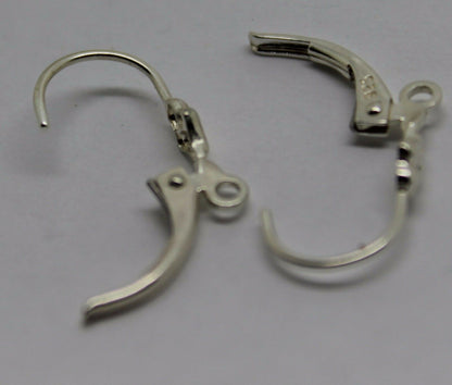 Sterling Silver 925 15mm Continental Clip Hooks