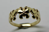 Genuine Solid 9ct White Or Rose Or Yellow Gold Butterfly Ring Choose Size