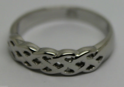 Kaedesigns,Genuine 9ct White, Rose Or White Gold Large Celtic Ring In Your Size