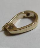 Genuine 9ct Yellow or White Gold or Sterling Silver Enhancer Bale Clasp 11mm x 8mm