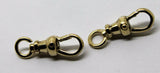 Genuine 9ct Solid 2 X Yellow Gold Albert Swivel Clasp 15mm Size