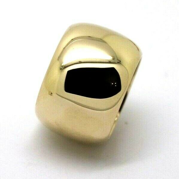 Genuine Size T 1/2 10 9ct Yellow, Rose or White Gold 15mm Wide Barrel Band Ring