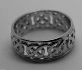 Kaedesigns New Sterling Silver 925 Large Heavy Wide Celtic Ring In Your Size 223