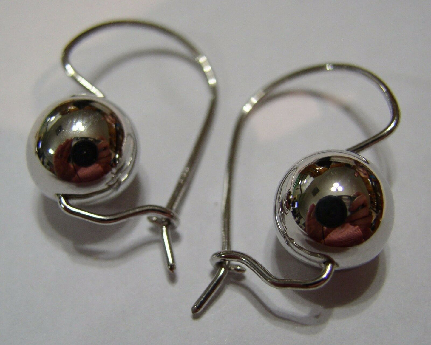 Genuine Sterling Silver 925 8mm Ball Earrings