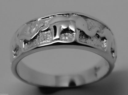 Kaedesigns, New Solid Sterling Silver 925 Elephant Ring Sizes To Choose