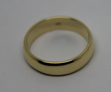 Size T - Custom Made 18ct 18kt Yellow Gold 4.5mm Wide Wedding Band