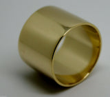 Size R Genuine Solid 9ct Yellow, Rose or White Gold / 375 Full 16mm Extra Wide Band Ring