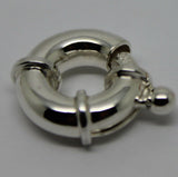 Sterling Silver Bolt Ring  12mm or 14mm or 16mm or 18mm or 20mm
