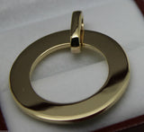 Kaedesigns, 9ct Yellow or Rose or White Gold Personalized & Plain Circle Pendant