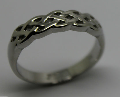 Kaedesigns,Genuine 9ct White, Rose Or White Gold Large Celtic Ring In Your Size