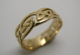 Size T / 9 New Genuine 9ct 9Kt Full Solid Yellow Gold Celtic Weave Ring 274