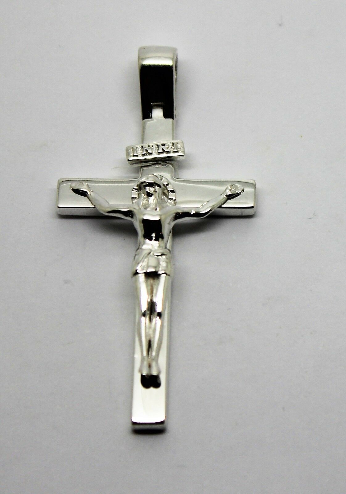 Genuine Sterling Silver 925 Solid Heavy Crucifix Cross Pendant