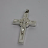 Solid New Genuine Sterling Silver 925 Crucifix Cross Pendant