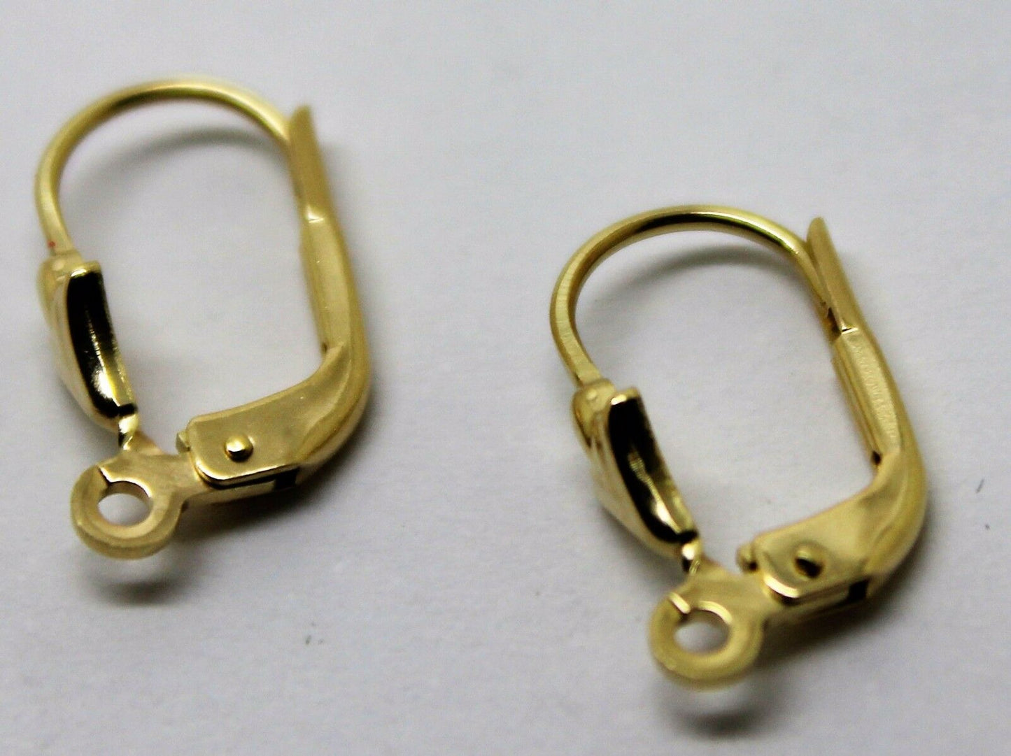 Genuine New 9ct Yellow Gold 375 14mm Continental Earclip Clip Hooks