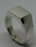 Kaedesigns Genuine Heavy Solid Sterling Silver 925 Rectangular Men Signet Ring In your ring size