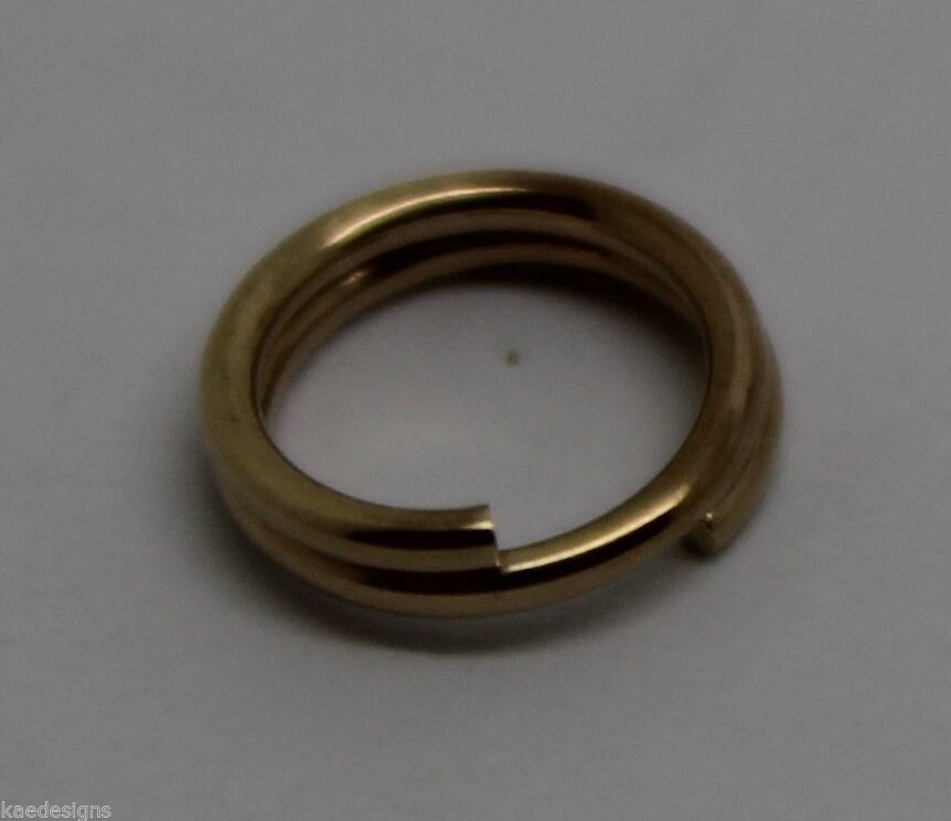 9ct solid shops gold split ring