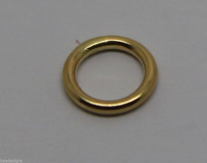 9ct or 18ct Yellow/White/Rose Gold SOLDERED JUMP RING MANY SIZE 2pk/5pk