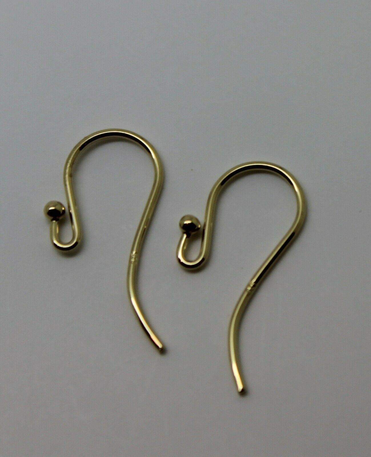 Sgp Gold Plated Yellow or Rose gold Sterling Silver Shepherd Hooks For Earrings