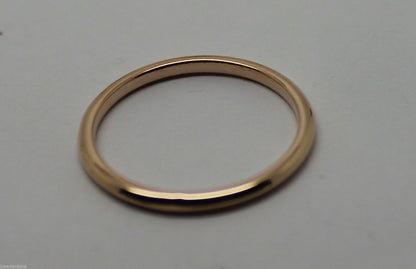 New Genuine Solid 9ct 9k White Or Rose Or Yellow Gold 1.5mm Wedding Band Ring