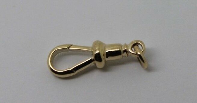 Kaedesigns New 9ct Solid Yellow, Rose or White Gold 375 Albert Swivel Clasp 21mm Size + Jump ring