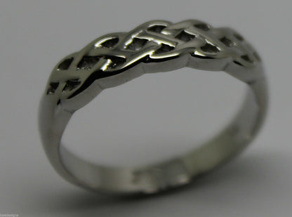 Kaedesigns,Genuine 9ct White, Rose Or White Gold Large Celtic Ring In Your Size