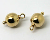 Genuine 9ct Yellow, Rose or White Gold 10m Ball Plain Balls For Charm Earrings