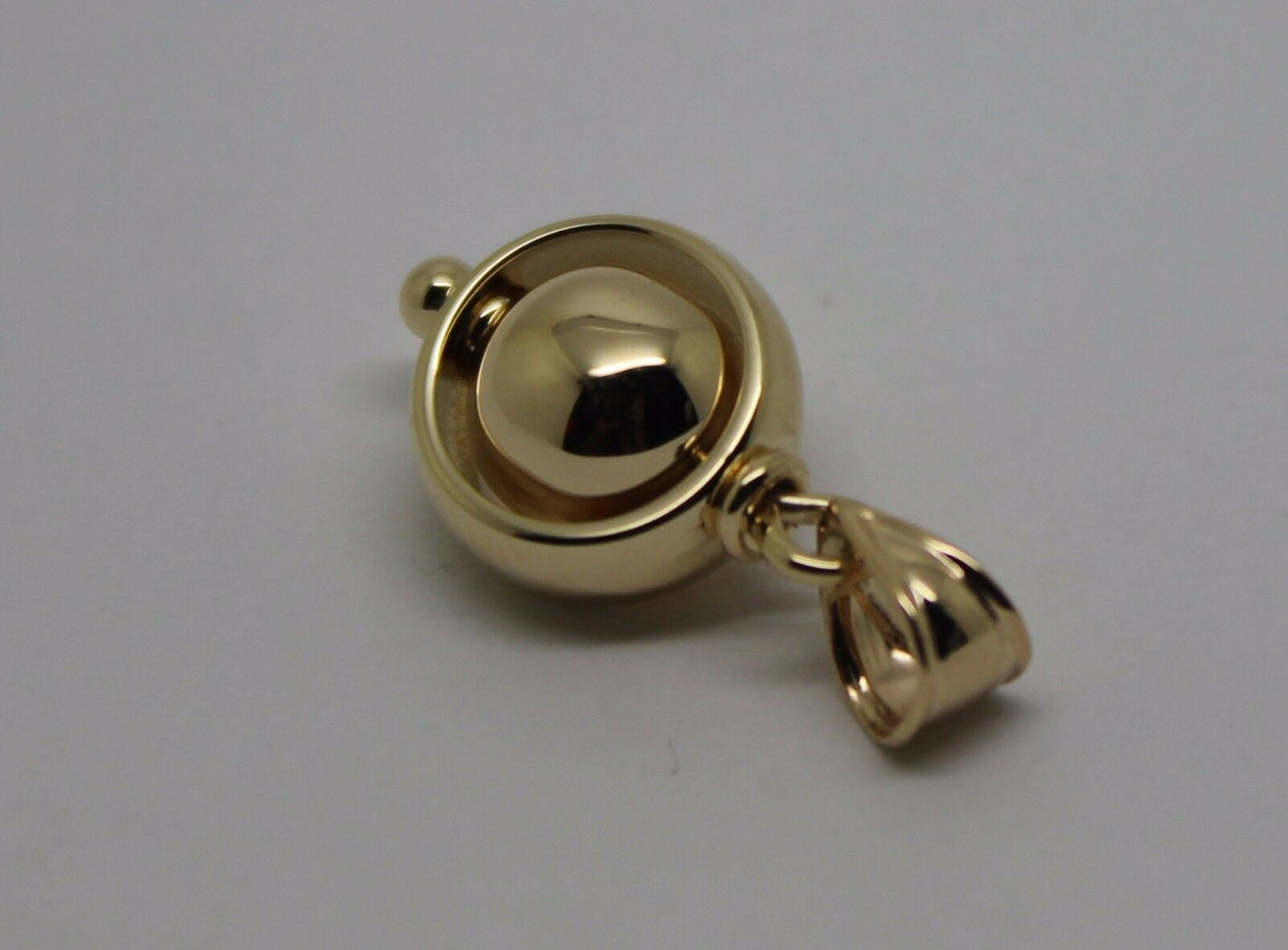 Kaedesigns New 9ct 9K Yellow, Rose or White  Gold Euro Belcher 8mm Ball Drop Pendant