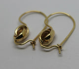 Genuine 9k 9ct Yellow, Rose or White Gold Spinning Oval Belcher Earrings