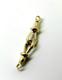 2 X 9ct Solid Yellow Gold 375 Albert Swivel Clasp 19mm *Free Post In Oz