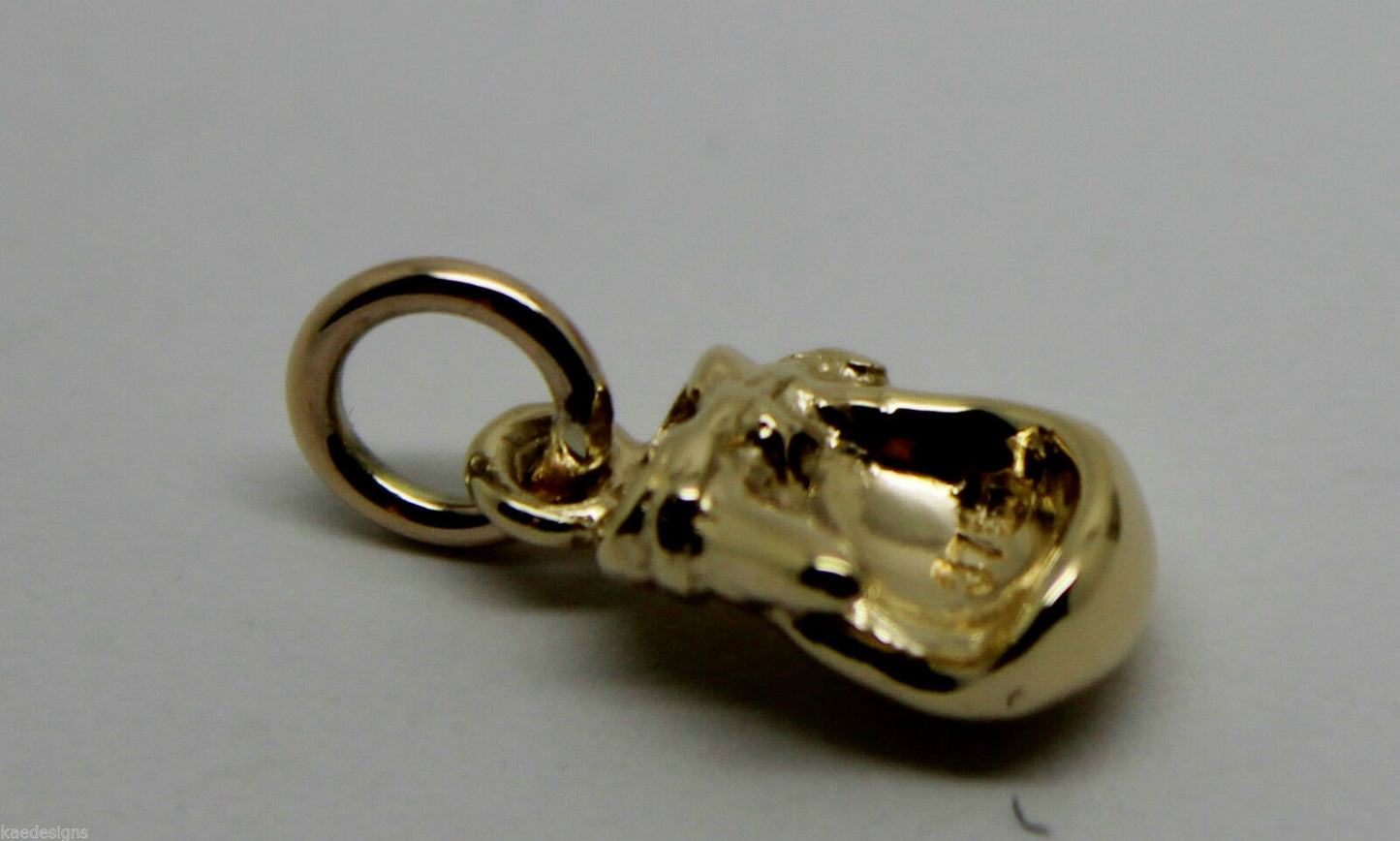 Genuine 9ct Yellow or Rose or White Gold or Silver Small Boxing Glove Pendant