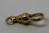 Genuine 18ct, 9ct Yellow or Rose Gold Ball Swivel Clasp 19mm, 22mm or 24mm