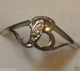 Genuine 9ct Yellow, Rose or White Gold Initial Ring B