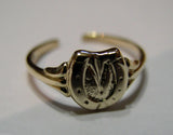 9ct 375 Yellow or Rose or White Gold or Sterling Silver Horse Shoe Toe Ring 266