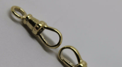 Genuine 9ct Solid 2 X Yellow Gold Albert Swivel Clasp 19mm Size